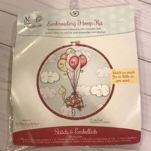 Turtle Embroidery Hoop Kit